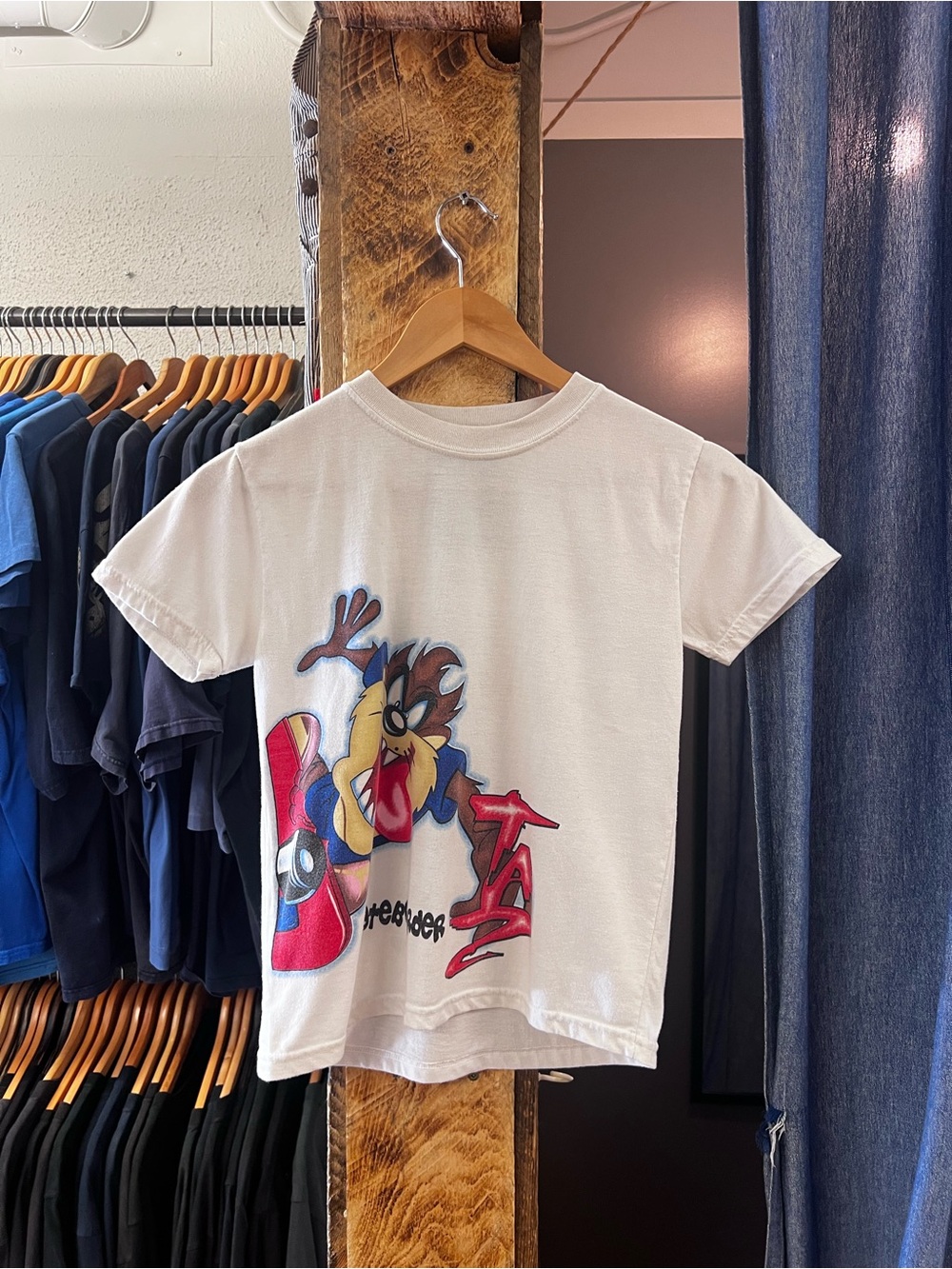 Vintage Tasmanian Devil White Kids T-Shirt